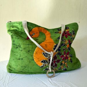 Women's Green Batik Bag