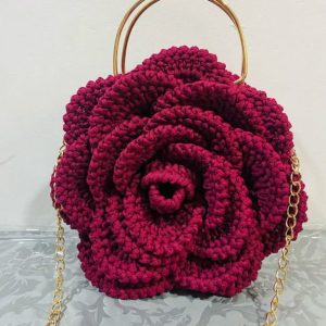 Royal Rose Crochet Bag