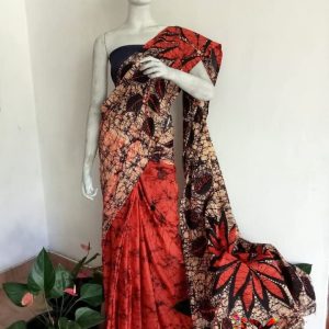 Red Ember Elegance Saree