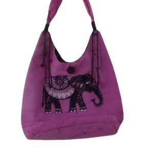 Handcrafted Batik Elephant Tote Bag
